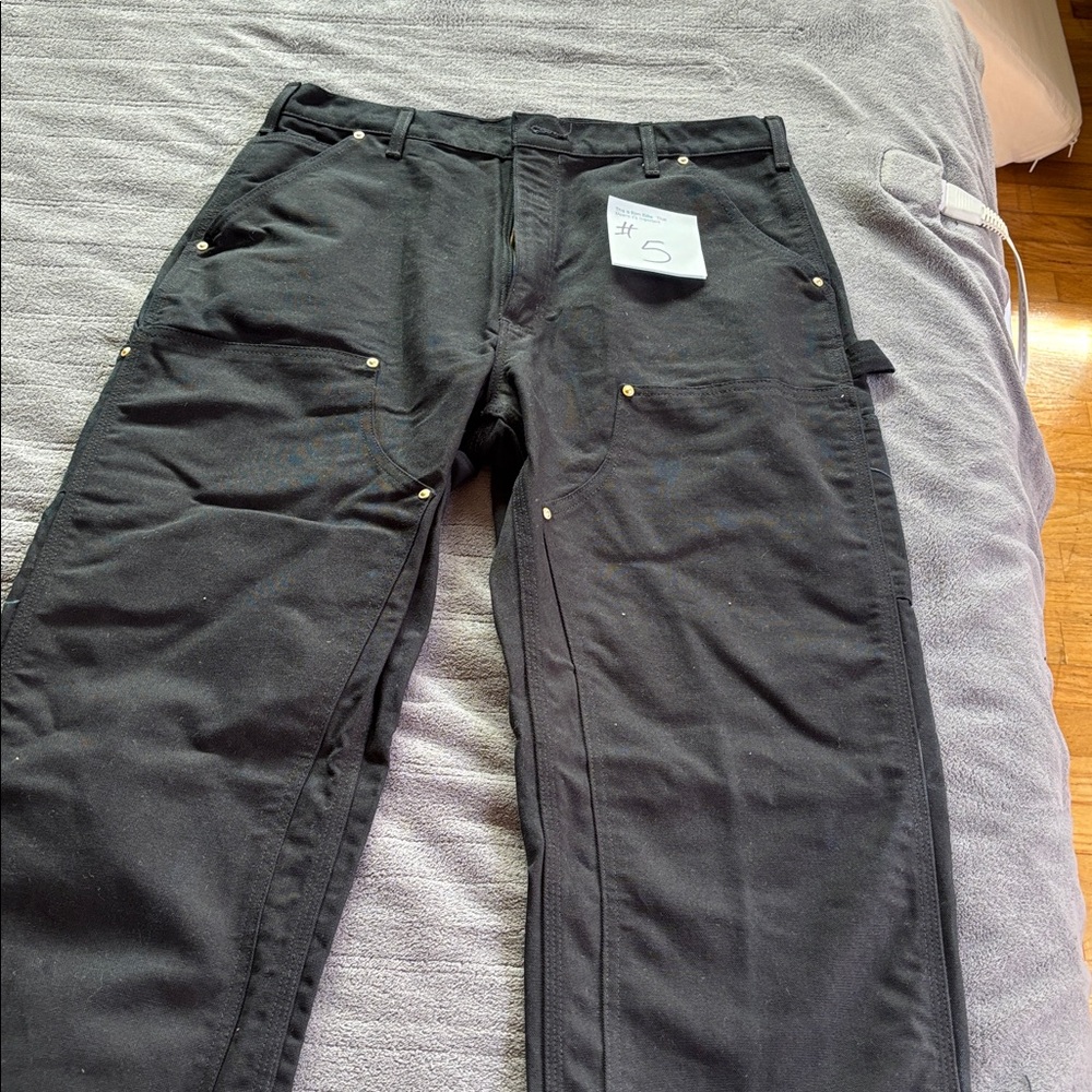Men’s Carhartt double front black 34 x 36 pants
